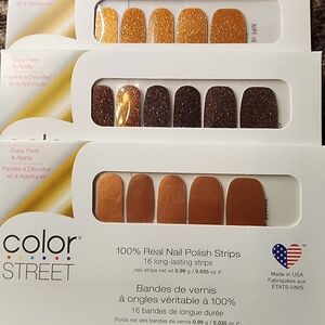 Color Street Glittering Gold Nail Strips